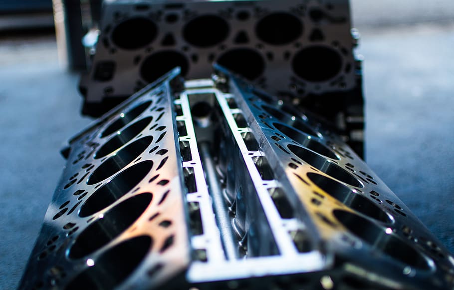 cylinder, engine block, motor, technical, industry, selective focus