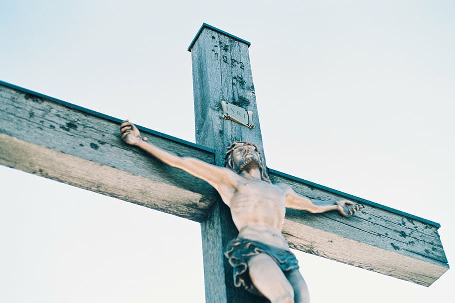 crucifix statue, cross, crucified, jesus, passion, christ, passion of christ, HD wallpaper