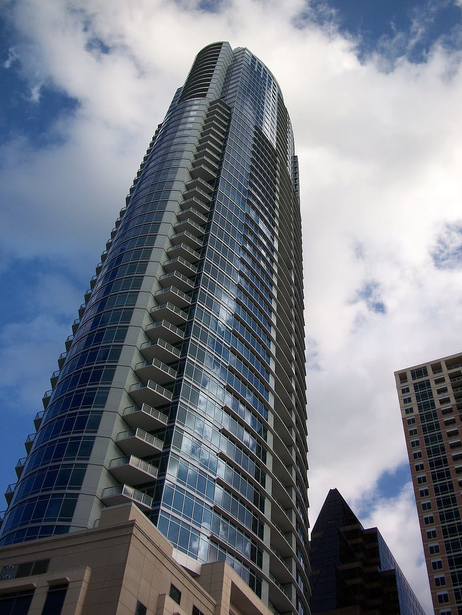 building, skyscraper, tower, urban, modern, city, downtown, HD wallpaper