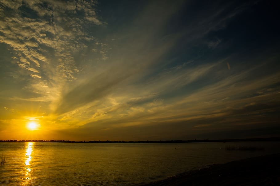 nature, sunset, landscape, summer, light, sunlight, travel HD wallpaper