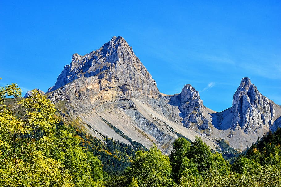 mountains, landscape, high mountain, panoramic views, alps HD wallpaper