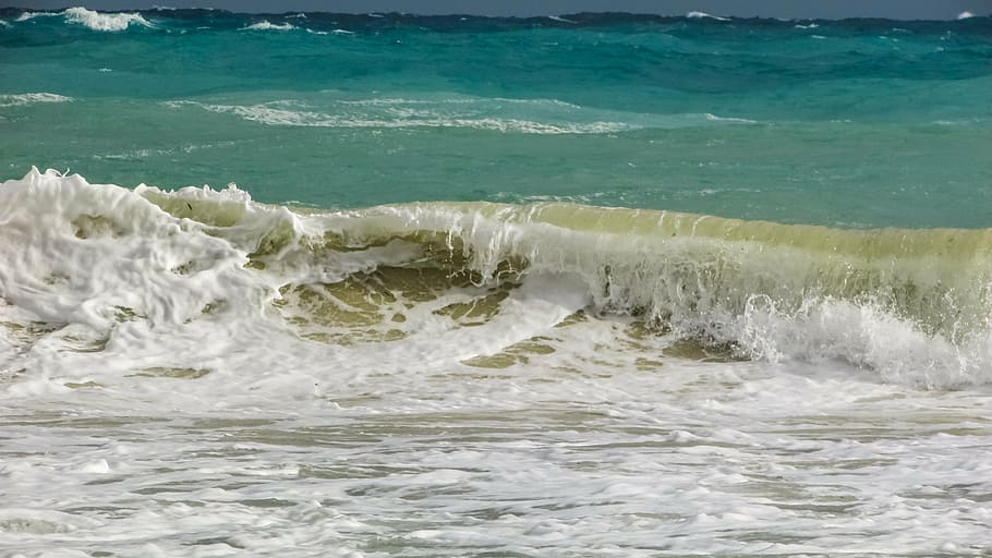 wave, foam, spray, sea, water, nature, beach, splash, scenic HD wallpaper