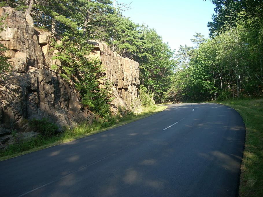 Park, Loop, Road, Travel, Traffic, Cliffs, park loop road, woods HD wallpaper