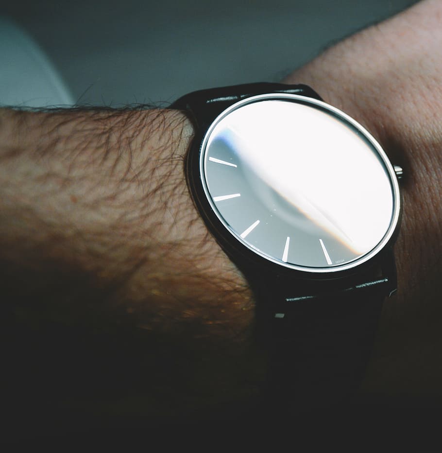person wearing analog watch, black, strap, fashion, accessories HD wallpaper