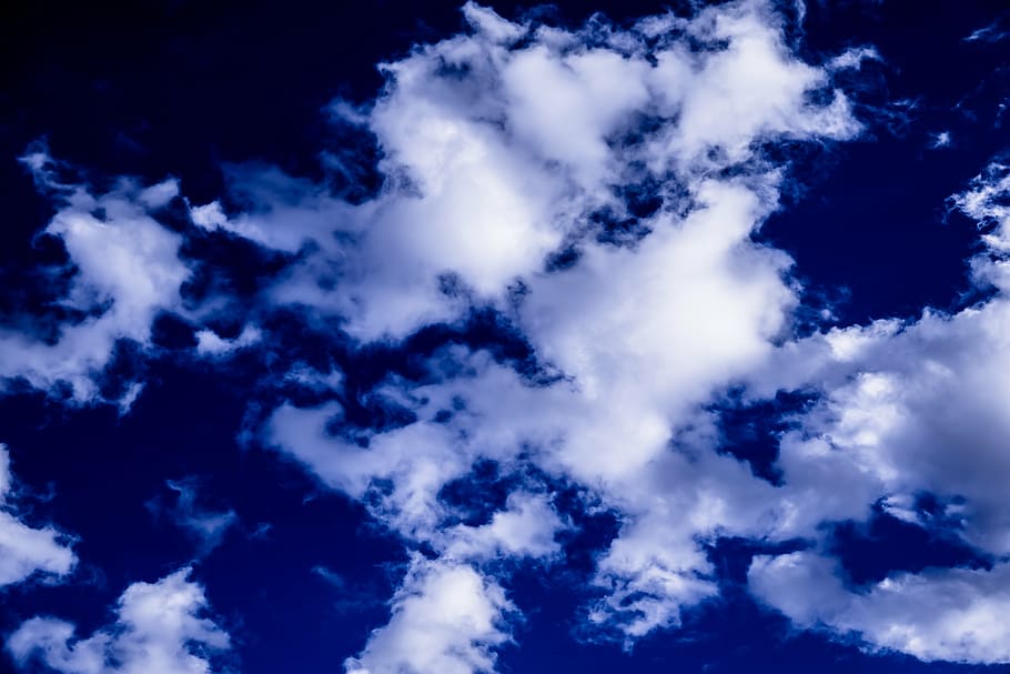 clouds, sky, blue, clouds form, covered sky, cloudiness, horizon HD wallpaper