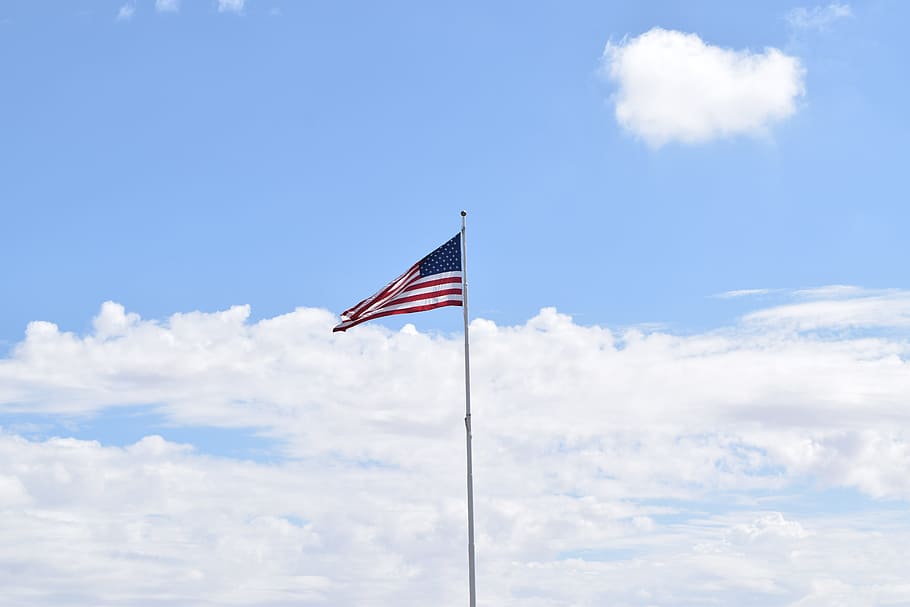 american flag, red, white, blue, patriotic, national, usa, symbol HD wallpaper