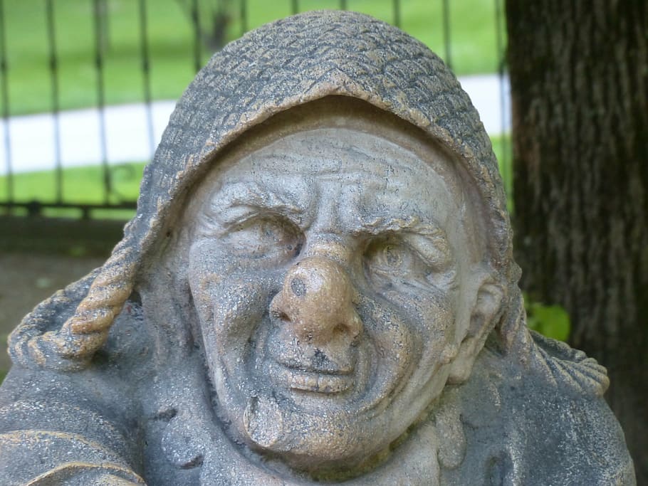 dwarf, gnome, figure, sculpture, globe, zwergelgarten, mirabell gardens HD wallpaper