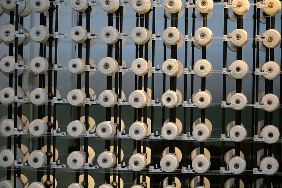 museum, textile, industry, thread, old, equipment, full frame HD wallpaper