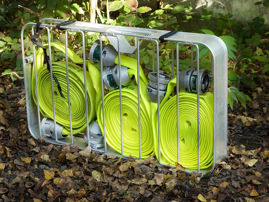 fire hose, equipment, delete exercise, no people, day, still life HD wallpaper