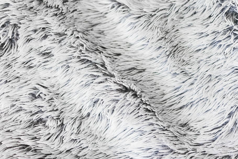 White Super Soft High Pile Blanket, background, fur, minimalism, HD wallpaper
