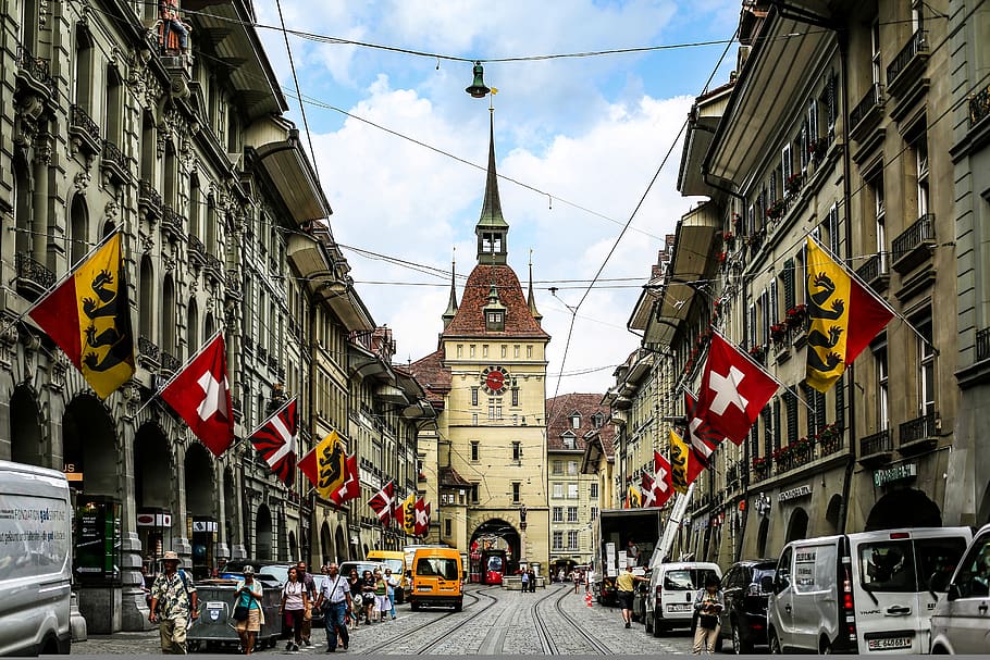 swiss, berne, the old town, architecture, building exterior, HD wallpaper