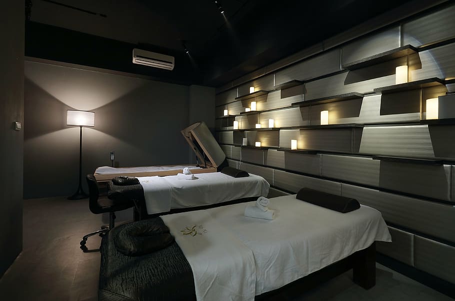 empty massage room, cosmetology, luxury grand formosa regent, HD wallpaper