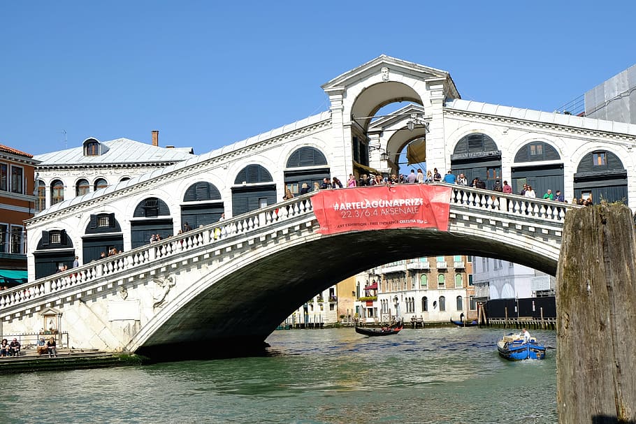 italy, venice, bridge, water, architecture, bridge - man made structure HD wallpaper