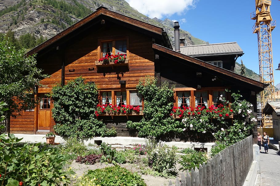 mountain, chalet, house, architecture, cultures, history, village HD wallpaper