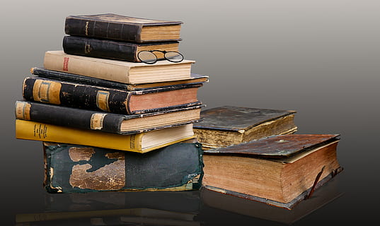 vintage assorted books filed, Literature, Read, Stack, Old HD wallpaper