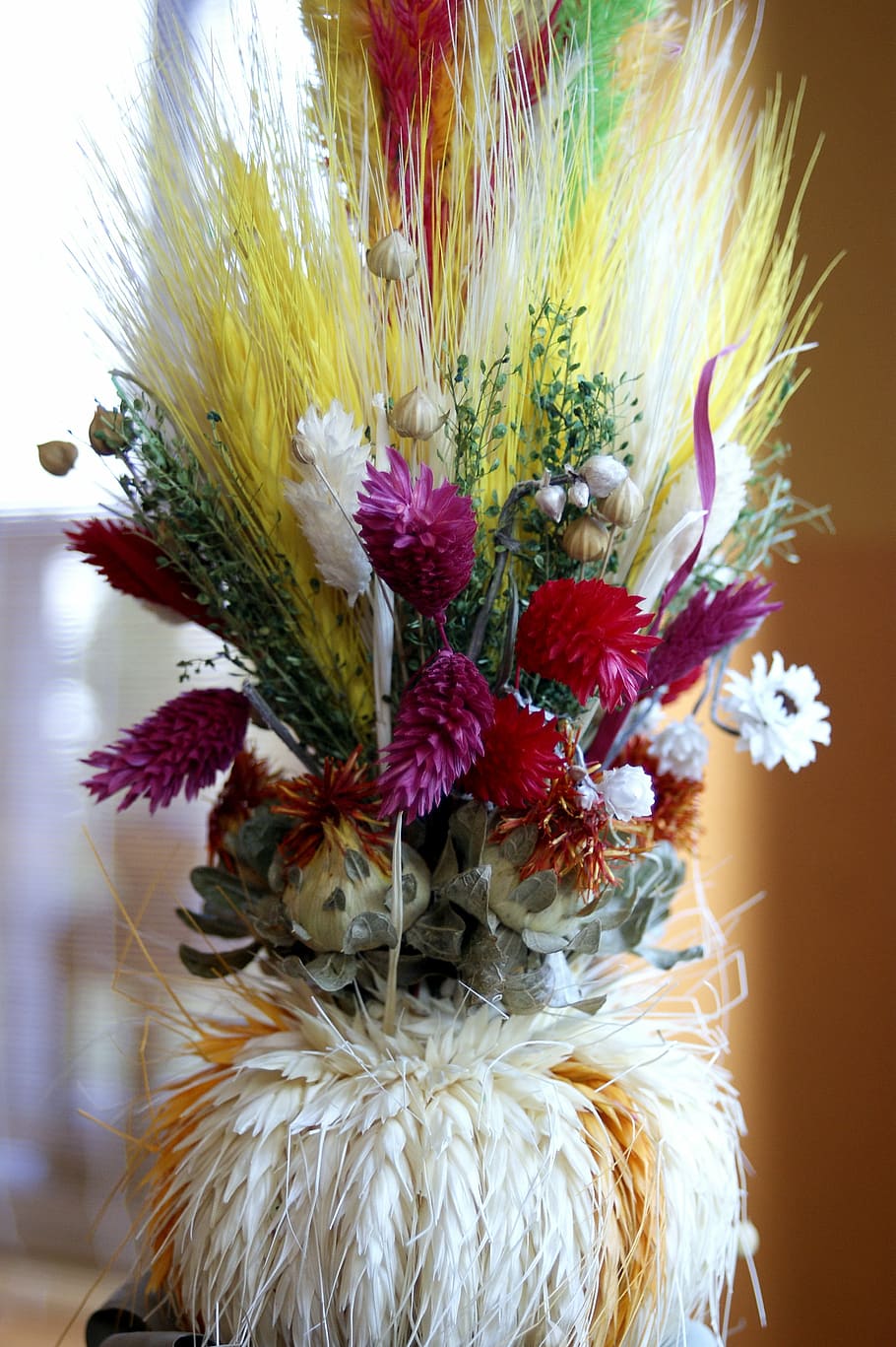 easter palm, dried flowers, traditional, decorated, handmade HD wallpaper