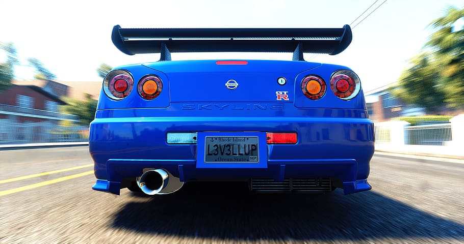 nissan, gtr, r34, performance, coupe, drive, driving, fast, HD wallpaper