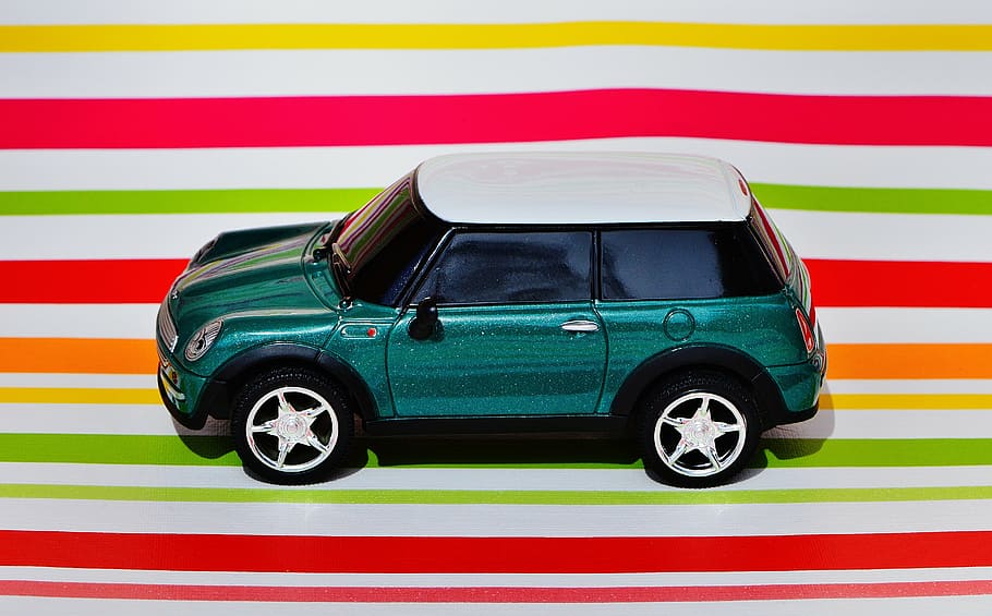 mini cooper, auto, model, vehicle, green, car, land Vehicle HD wallpaper
