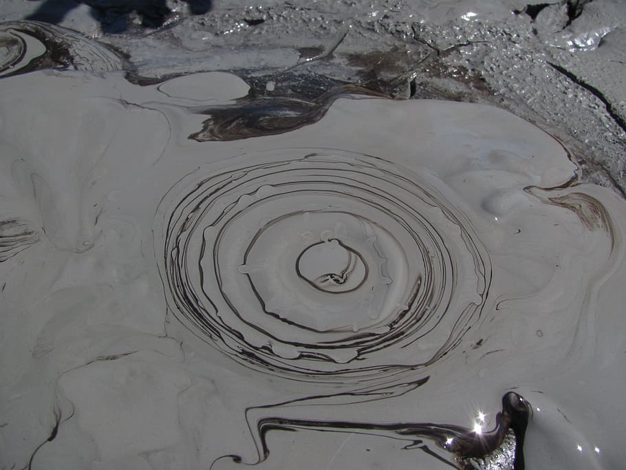 Mudpot, Geothermal, Volcanic, Boil, nature, hole, bubble, fluid HD wallpaper