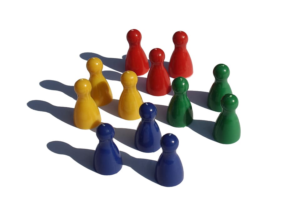 team, round, figures, human, network, play stone, set, white background HD wallpaper
