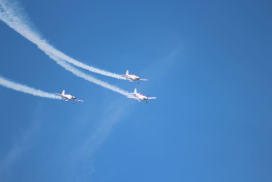 Jet flight. Air Force Sky.