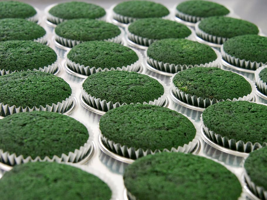 cupcakes, green, st patrick, celebration, delicious, dessert HD wallpaper