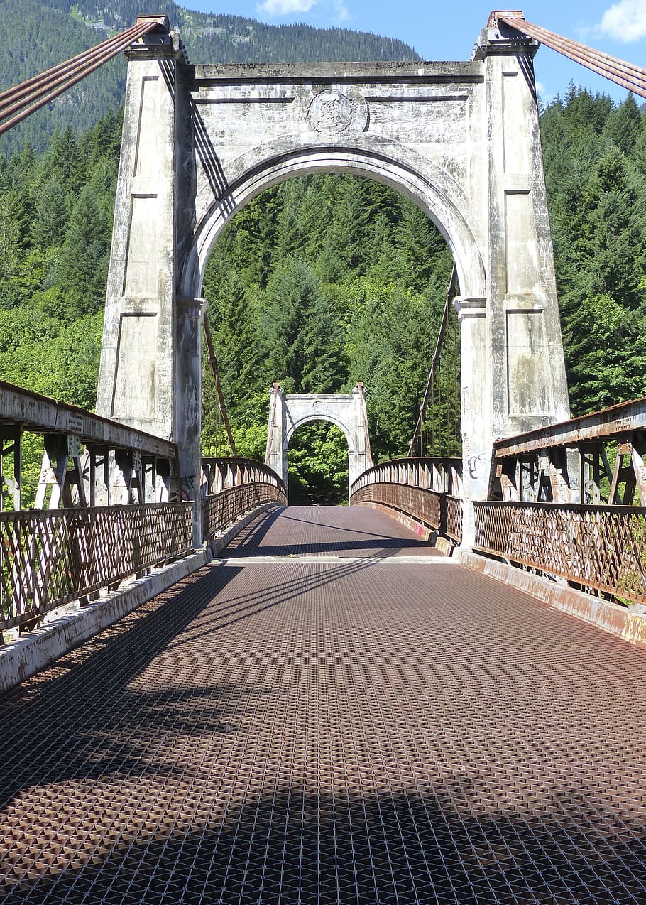 concrete bridge surrounded with trees, alexandra bridge, building HD wallpaper