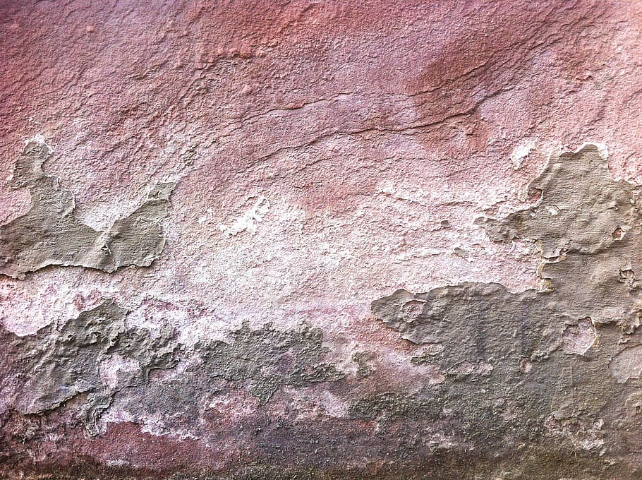 brown surface, wall, concrete, structure, pink, grey, pattern HD wallpaper