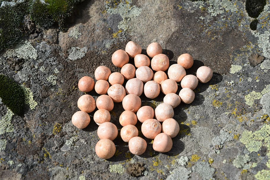 rocks, balls, marbles, high angle view, day, nature, food, no people HD wallpaper