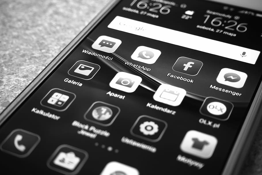 shallow focus photo of Android smartphone, mobile, gadget, application HD wallpaper