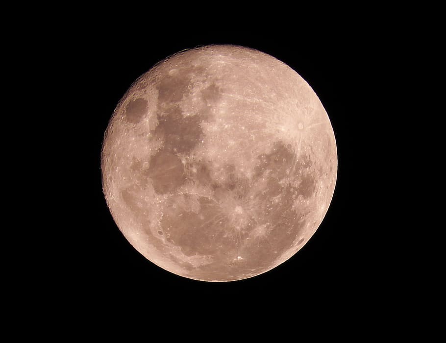 full moon, moon crater, sky, space, astronomy, universe, night HD wallpaper