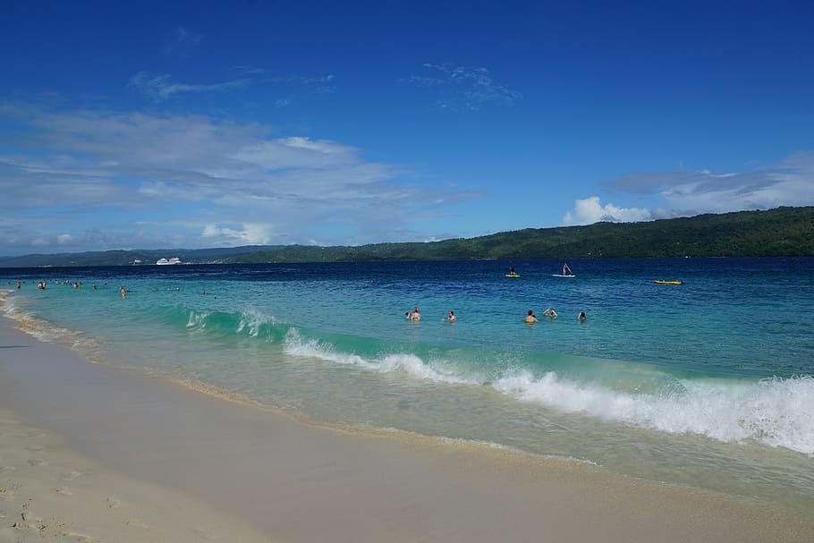 levantado, island, caribbean, sea, beach, bacardi island, blue, HD wallpaper