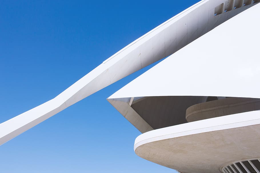 low angle of white concrete house, untitled, white building, roof HD wallpaper
