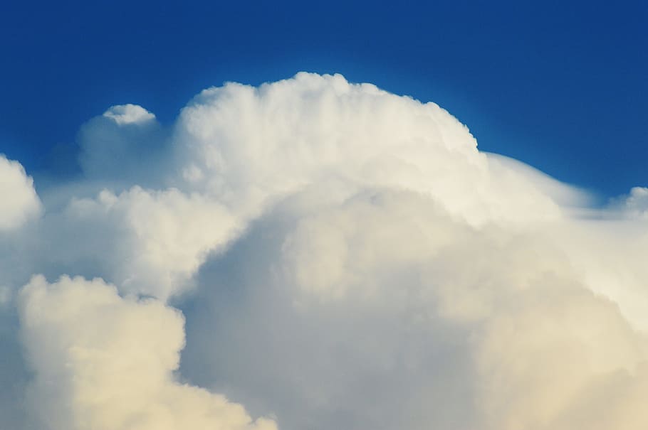 Cumulus Clouds, sky, blue, clouded sky, cloud - sky, cloudscape HD wallpaper