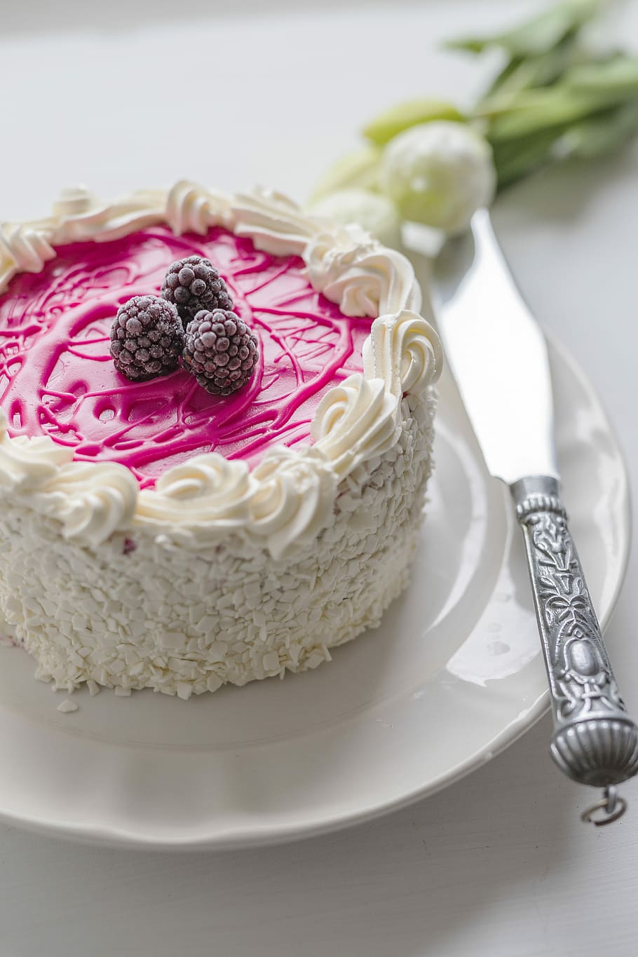 dessert, cream, cake, disk, food, pastry, celebration, bakery HD wallpaper