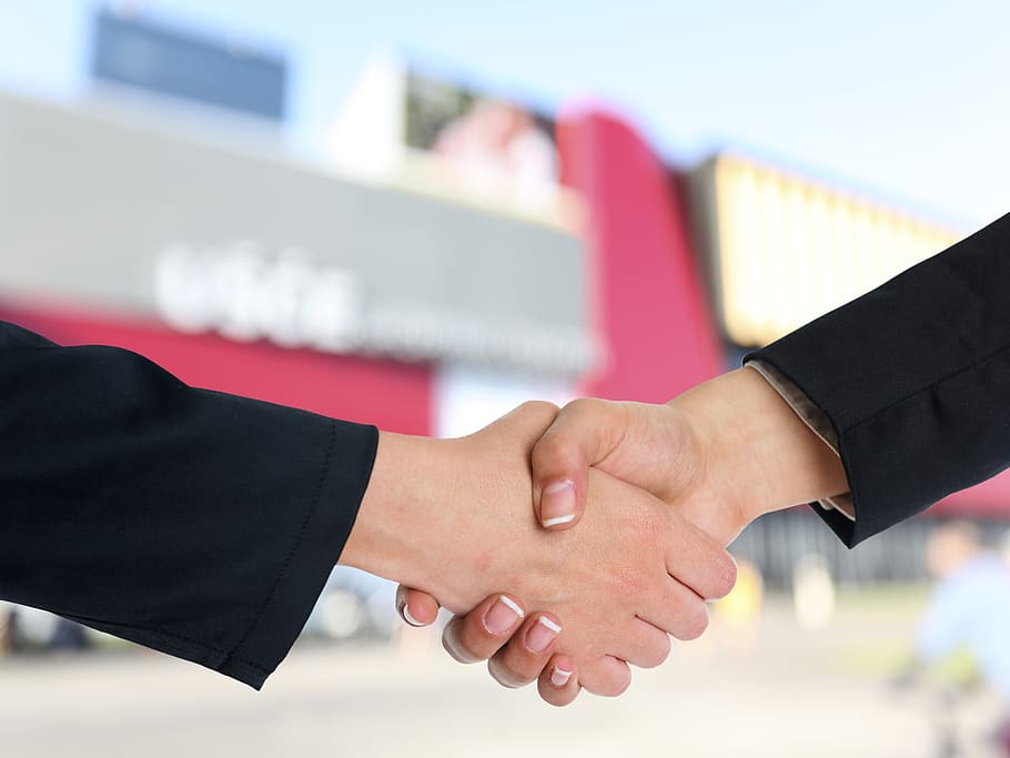 handshake, partnership, cooperation, agreement, contract, business, HD wallpaper