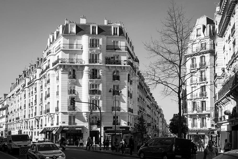 architecture, home, facade, paris, france, building exterior HD wallpaper