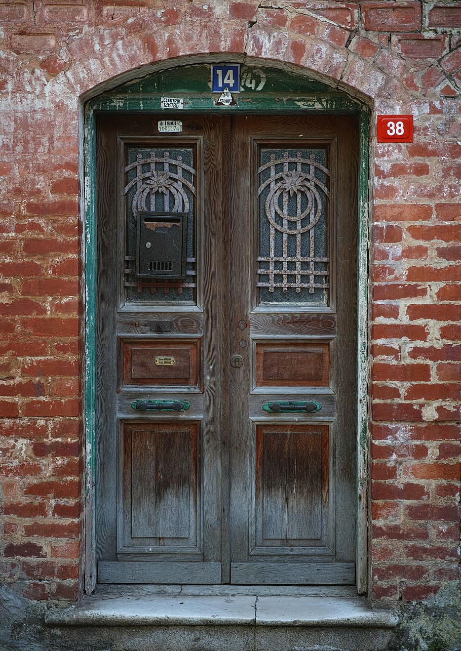 door, old, building, structure, brick, wall, on, architecture HD wallpaper