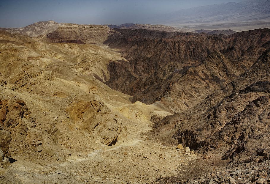 brown hills, dead sea, timna, red, arava, wide, canyon, cliff