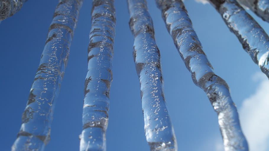 ice, winter, blue, cold, season, nature, ze, crystal, frozen HD wallpaper