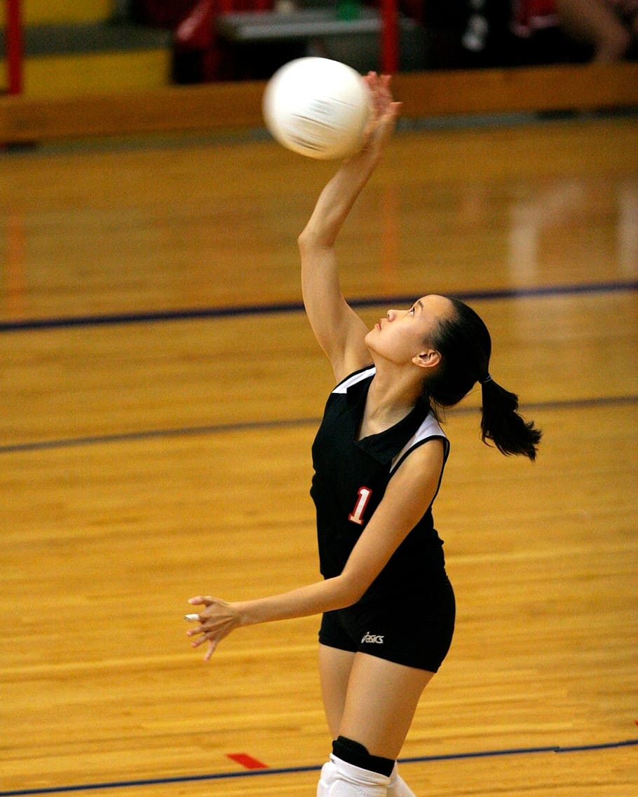 volleyball player action girl
