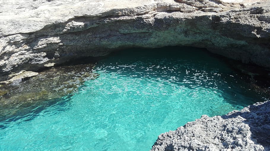 Sea, Malt, Cumin, Beach, Blue, Paradise, water, cala, nature HD wallpaper