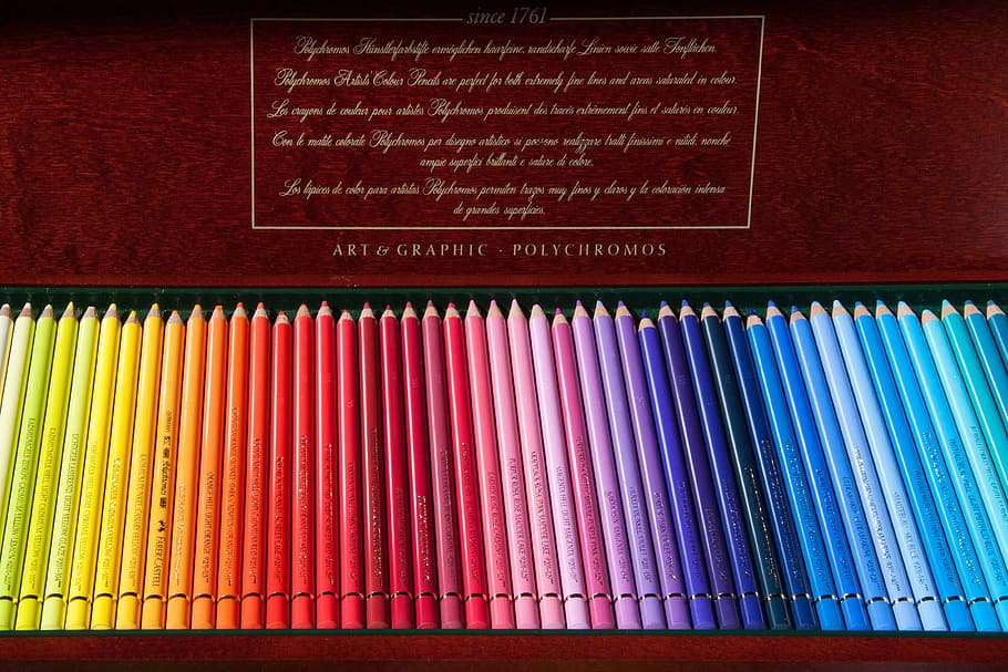 assorted-color pencil set, colored pencils, colour pencils, writing or drawing device, HD wallpaper