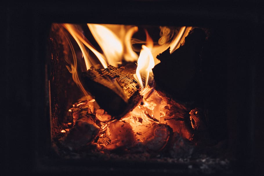 old, stove, hot, fire, flame, burning, fire - natural phenomenon HD wallpaper