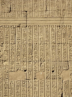 Egyptian hieroglyphics, wall, historically, characters, alzaegyptisch HD wallpaper