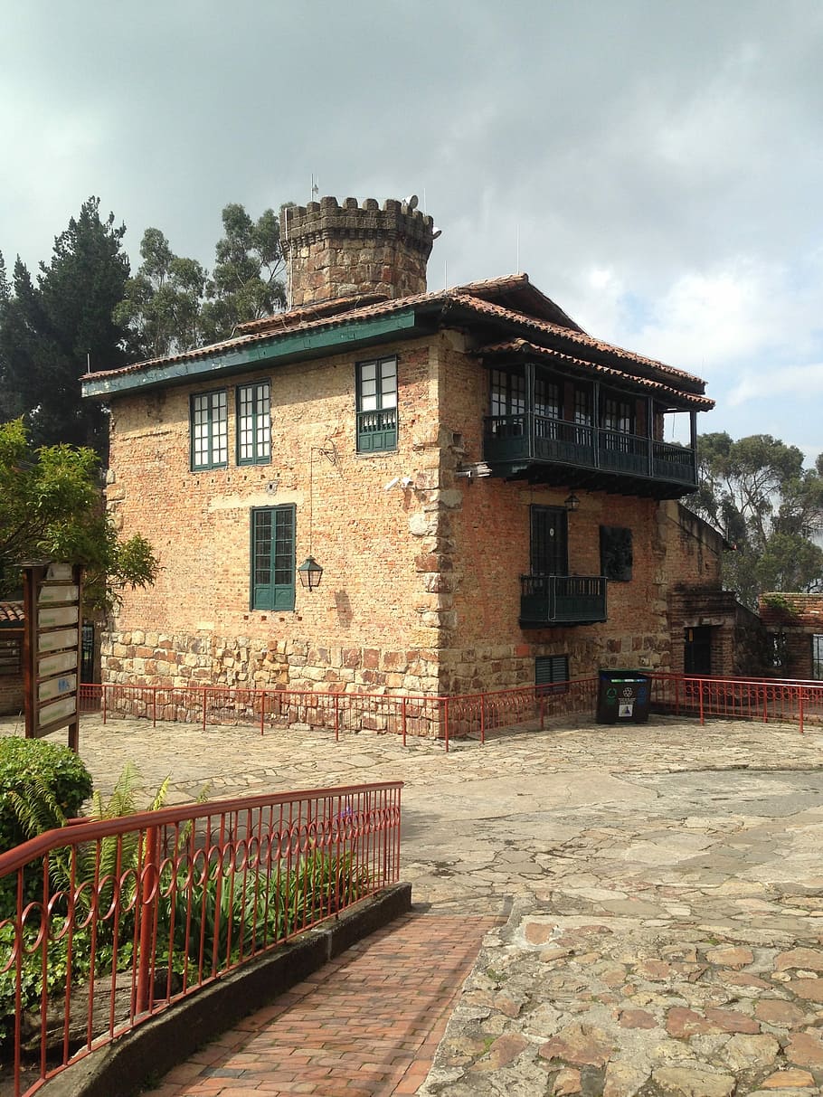 Home, Tower, Brick, Architecture, montserrat, connect roof HD wallpaper