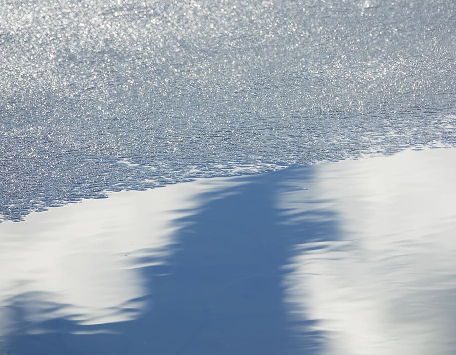 waters, nature, pond, winter, cold, ice, schönwetter, sky HD wallpaper