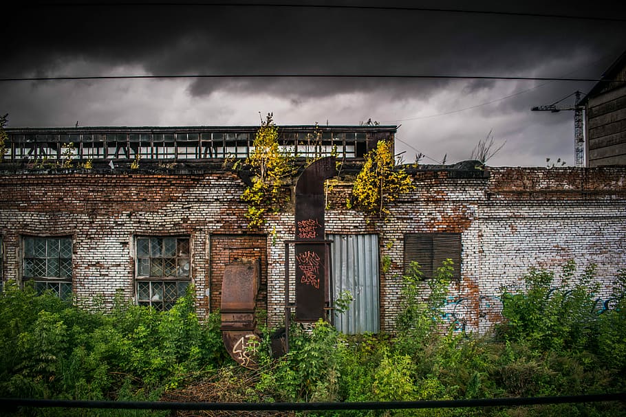 house, architecture, old, building, brick, outdoors, the abandoned HD wallpaper