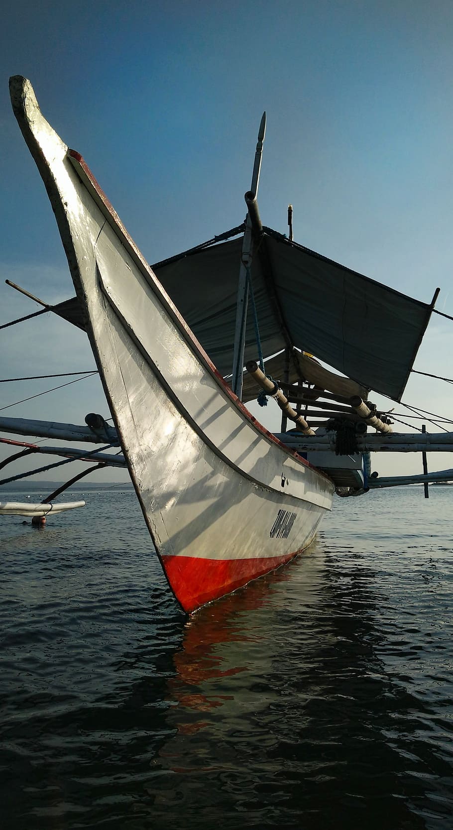 boat, evening, setting, subic bay, philippines, mode of transportation HD wallpaper