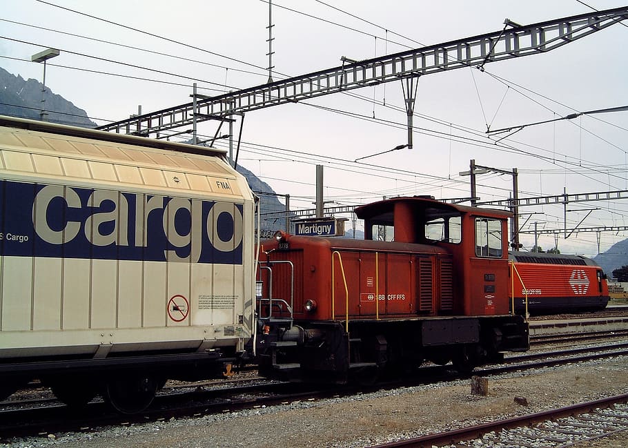 transport, train, freight, freight train, locomotive, railway HD wallpaper